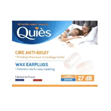 Quiès Cire Anti-bruits 10 paires - Univers Pharmacie