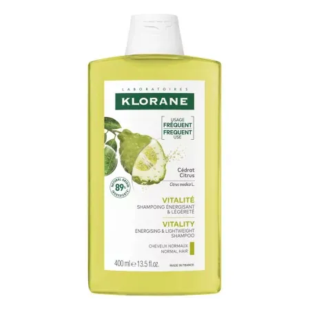 Klorane Shampooing Légèreté Cédrat 400ml - Univers Pharmacie