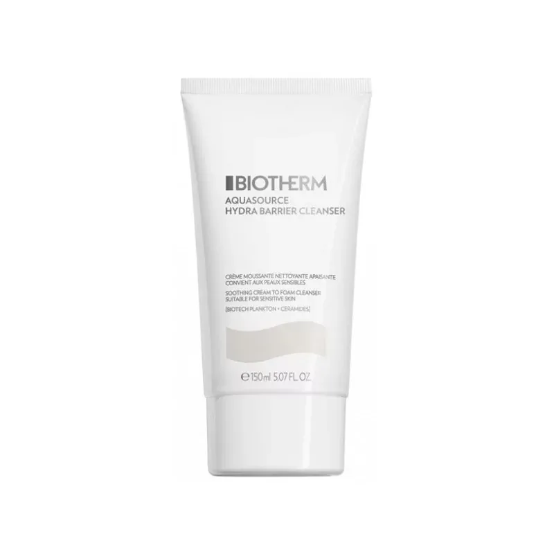 Biotherm Aquasource Hydra Barrier Cleanser Crème Moussante Nettoyante Apaisante 150ml - Univers Pharmacie