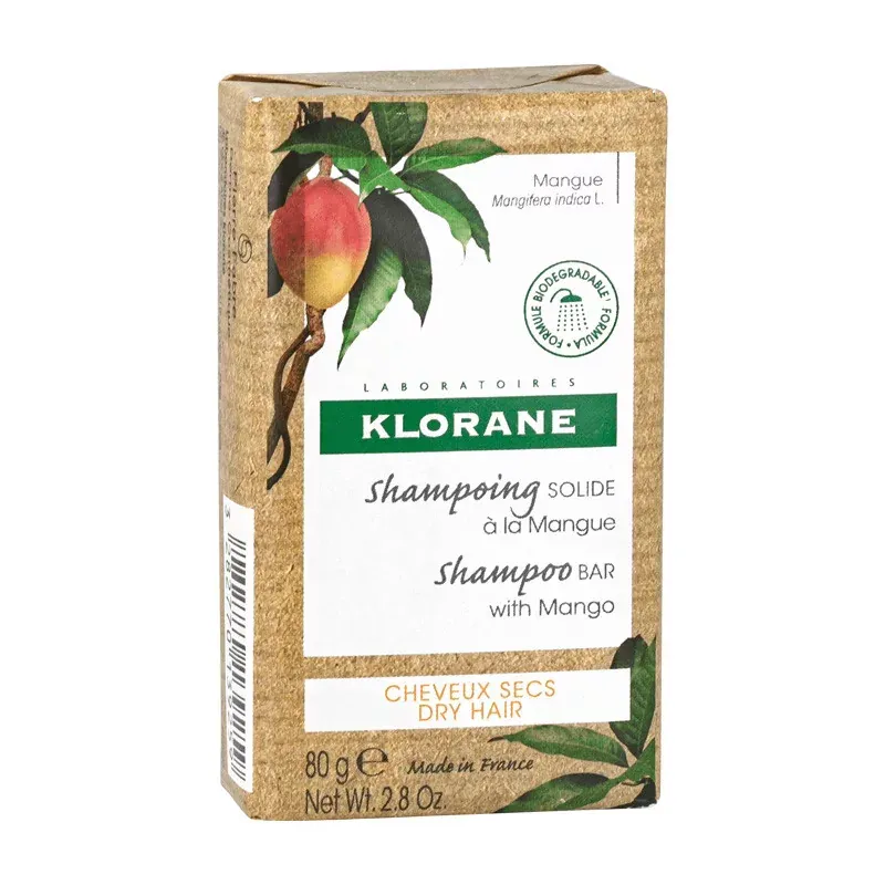 Klorane Shampooing Solide à la Mangue 80g - Univers Pharmacie
