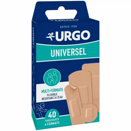 Urgo Universel 40 pansements multi-formats - Univers Pharmacie