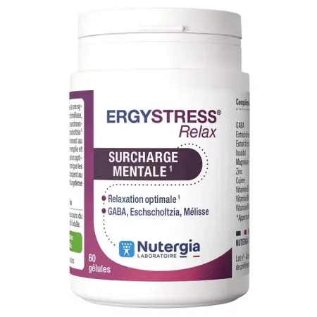 Ergystress Relax Surchage Mentale 60 gélules - Univers Pharmacie