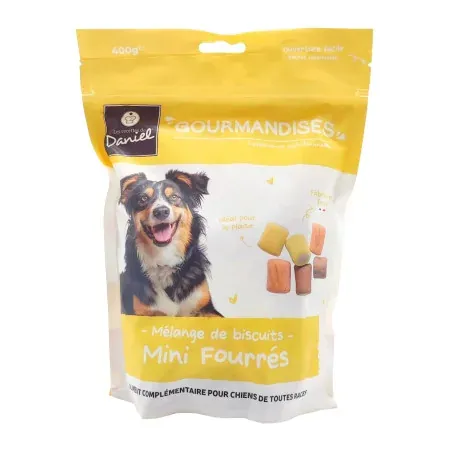 Les Recettes de Daniel Gourmandises Mélange de Biscuits Mini Fourrés 400g - Univers Pharmacie