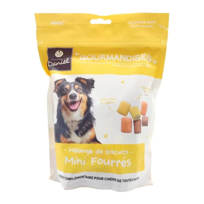 Les Recettes de Daniel Gourmandises Mélange de Biscuits Mini Fourrés 400g - Univers Pharmacie