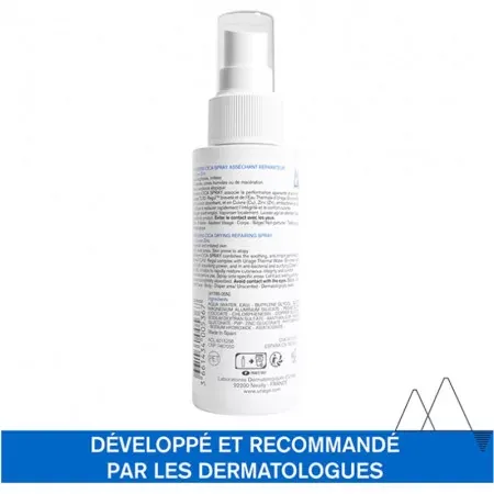 Uriage Bariéderm-Cica Spray Asséchant Réparateur 100ml - Dos du flacon