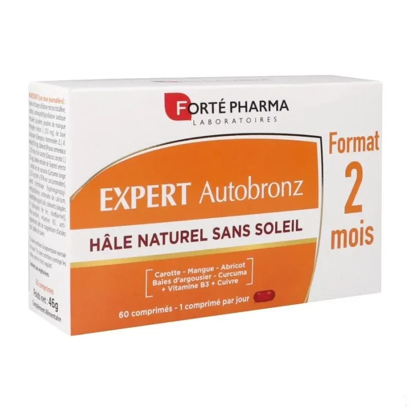 Forté Pharma Expert Autobronz Hâle Naturel Sans Soleil 60 comprimés