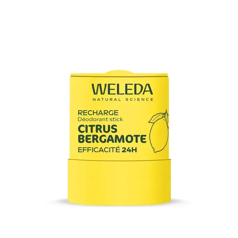 Weleda Déodorant Stick Bio Citrus Bergamote Recharge 50g - Univers Pharmacie