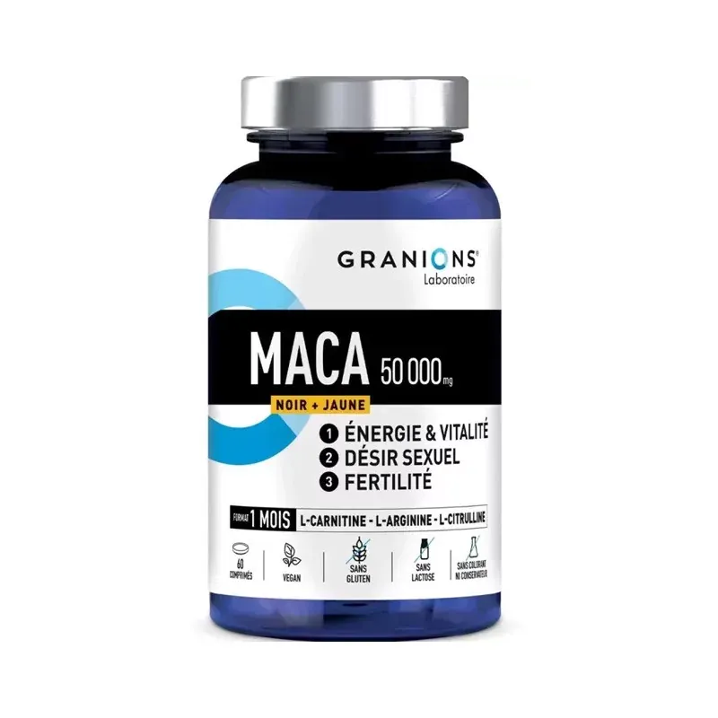 Granions 50000mg Noir + Jaune 60 comprimés - Univers Pharmacie