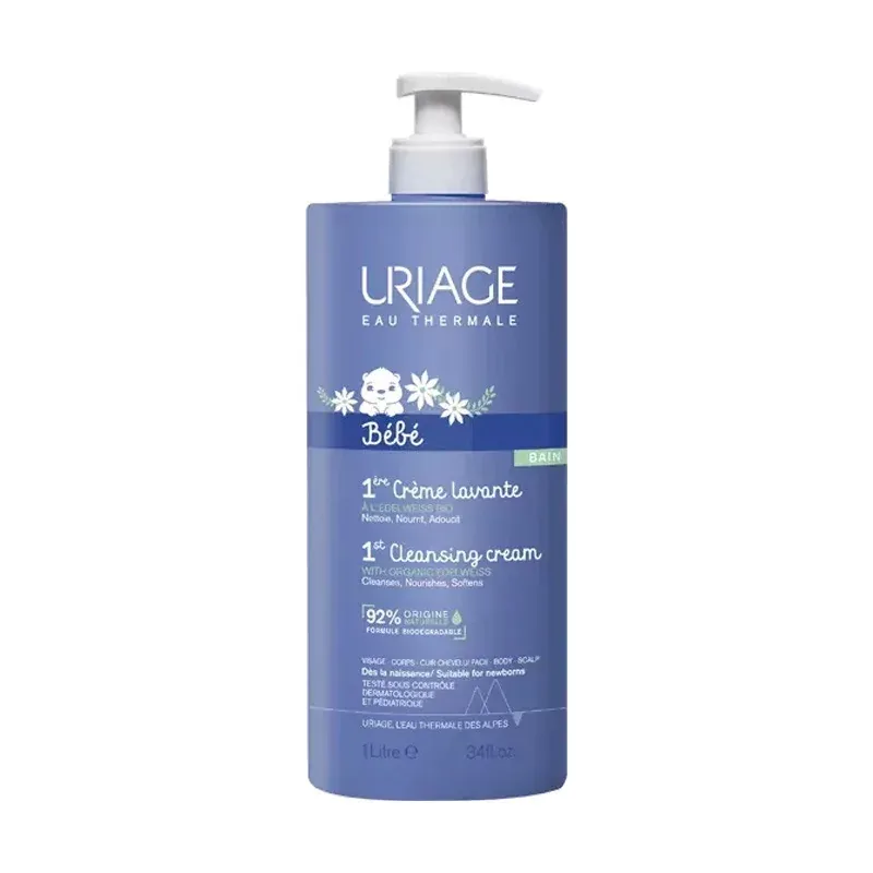 Uriage Bébé 1ère Crème Lavante 1L - Univers Pharmacie