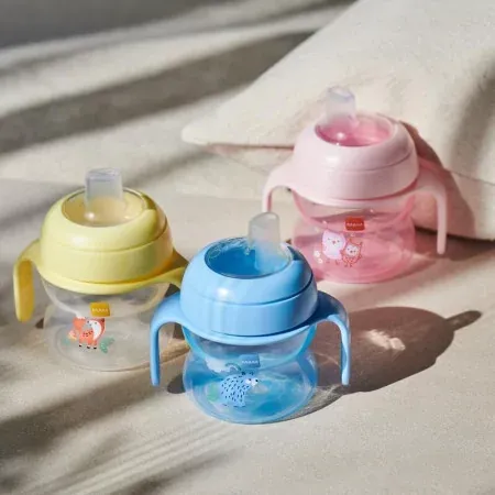 MAM Tasse à Bec Souple 6+mois 150ml - Rose, jaune ou bleu