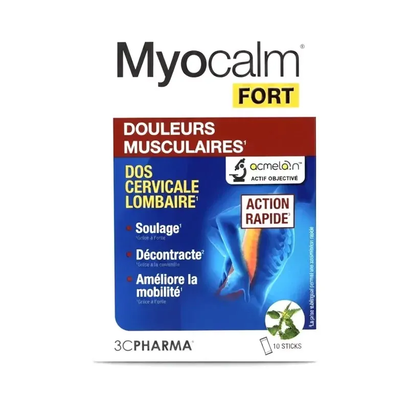 3C PHARMA MYOCALM FORT STICK 10