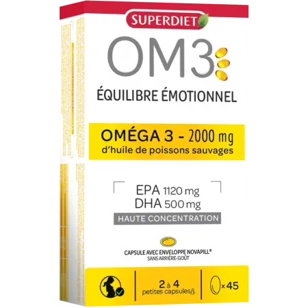 Superdiet OM3 Équilibre Émotionnel 45 capsules