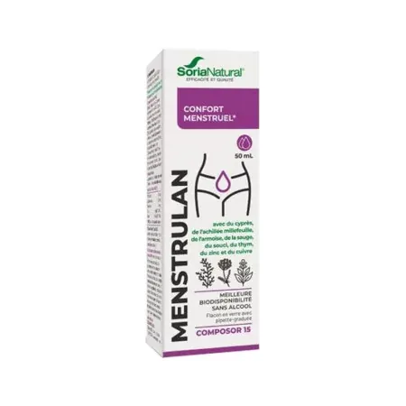 SoriaNatural Menstrulan Confort Menstruel 50ml - Univers Pharmacie