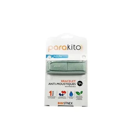 Parakito Bracelet Anti-moustiques Adulte Kaki - Univers Pharmacie