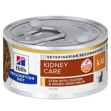 Hill's Prescription Diet k/d Kidney Mijotés Poulet & Légumes 82g - Univers Pharmacie