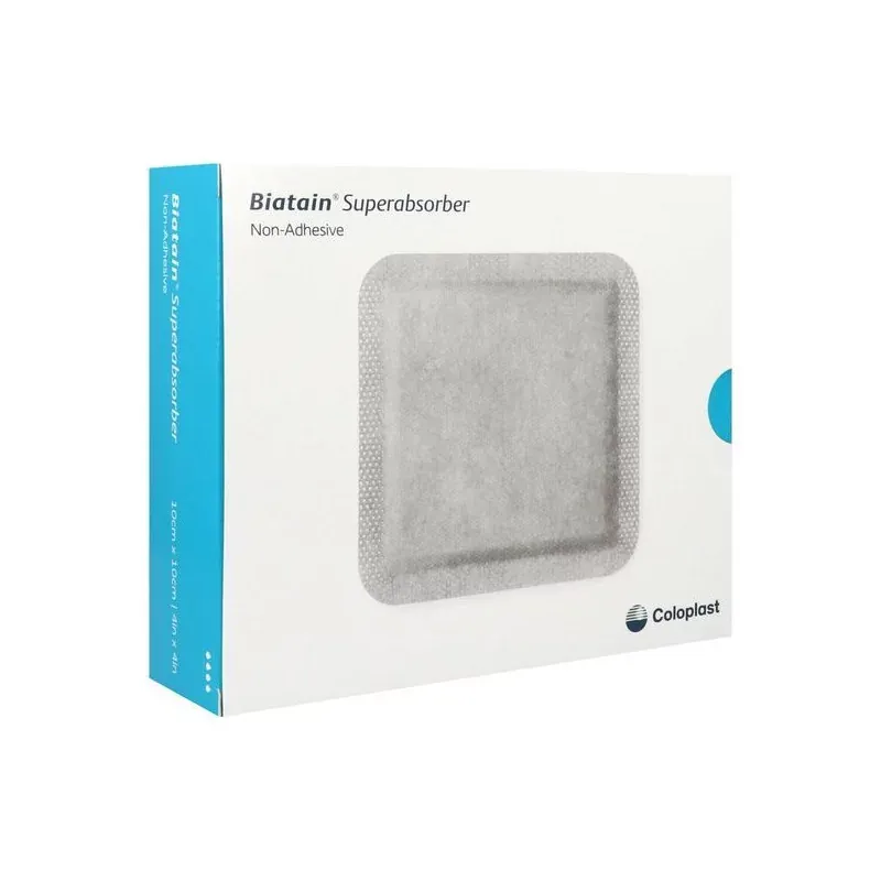 Biatain Superabsorber Non-adhesive 10X10cm 10 pièces - Univers Pharmacie