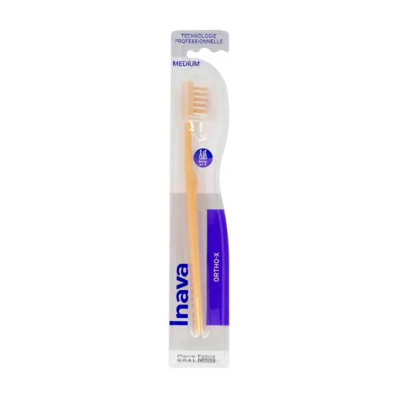 Inava Ortho-X Brosse à Dent Orthodontique Medium - Univers Pharmacie