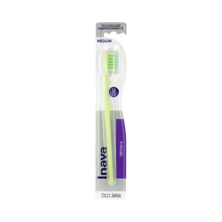Inava Ortho-X Brosse à Dent Orthodontique Medium - Univers Pharmacie
