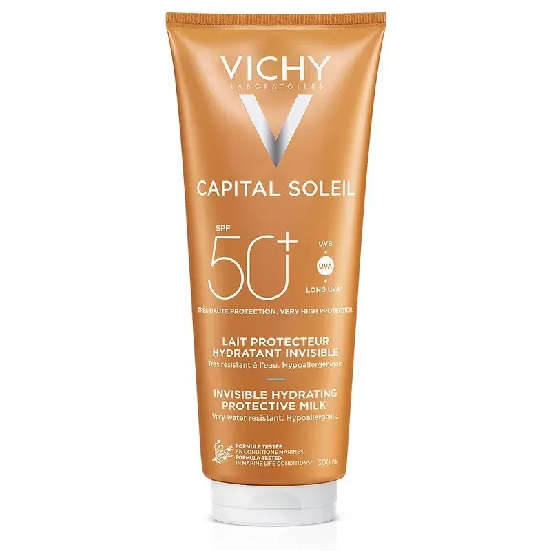 Vichy Capital Soleil Lait Protecteur Hydratant Invisible SPF50+ 300ml - Univers Pharmacie