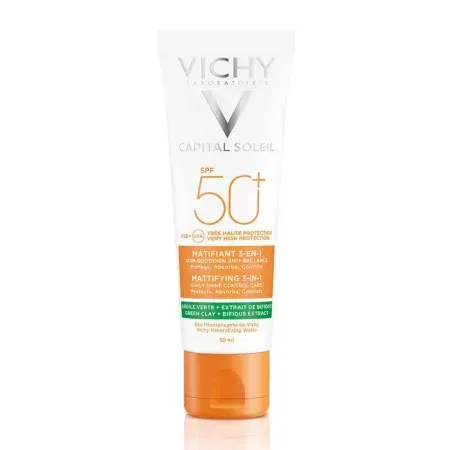 Vichy Capital Soleil Soin Matifiant 3en1 SPF50+ 50ml - Univers Pharmacie