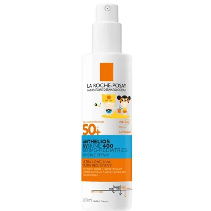 La Roche-Posay Anthelios UVMUNE 400 Dermo-pediatrics Spray Invisible SPF50+ 200ml - Univers Pharmacie
