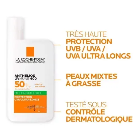 La Roche-Posay Anthelios UVmune 400 Fluide Oil Control SPF50+ 50ml