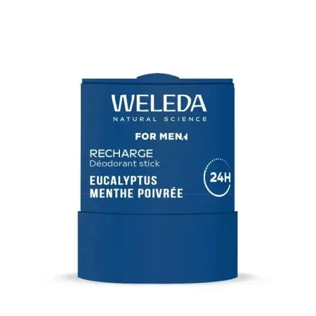 Weleda For Men Recharge Déodorant Stick Eucalyptus Menthe Poivrée 50g - Univers Pharmacie
