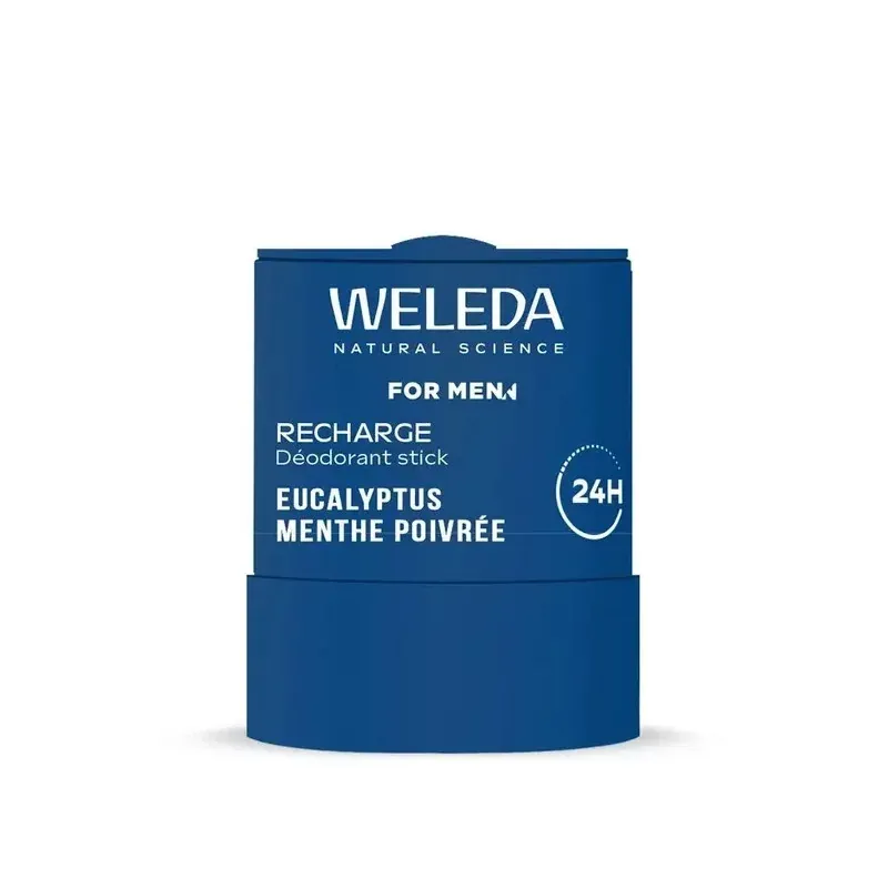 Weleda For Men Recharge Déodorant Stick Eucalyptus Menthe Poivrée 50g - Univers Pharmacie