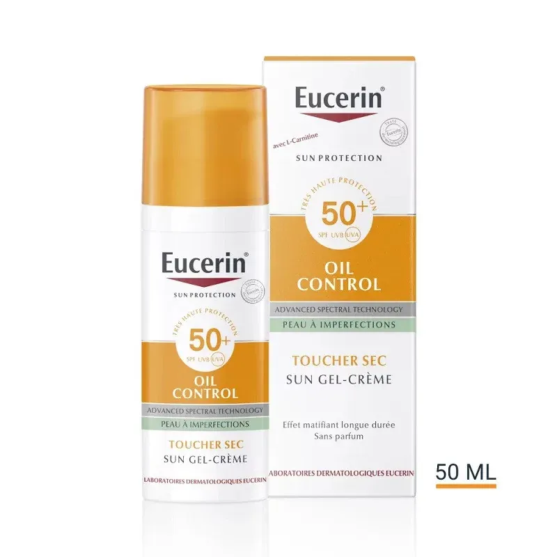 Eucerin Oil Control Sun Gel-Crème SPF50+ 50ml - Univers Pharmacie