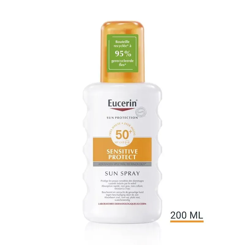 Eucerin Sun Spray Sensitive Protect SPF50+ 200ml  - Univers Pharmacie