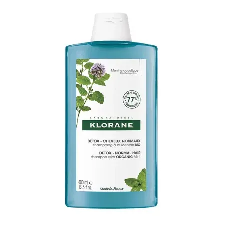Klorane Shampoing Détox Menthe Bio 400ml - Univers Pharmacie