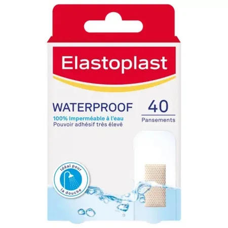 Elastoplast Waterproof 40 pansements - Univers Pharmacie