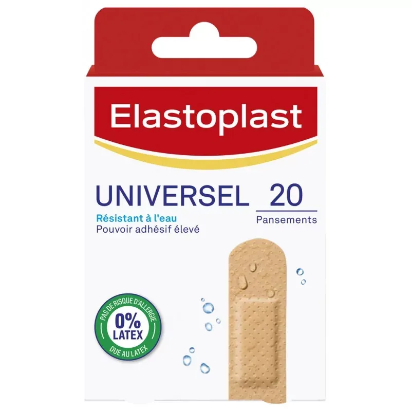 Elastoplast Universel Résistant à l'Eau 20 pansements - Univers Pharmacie