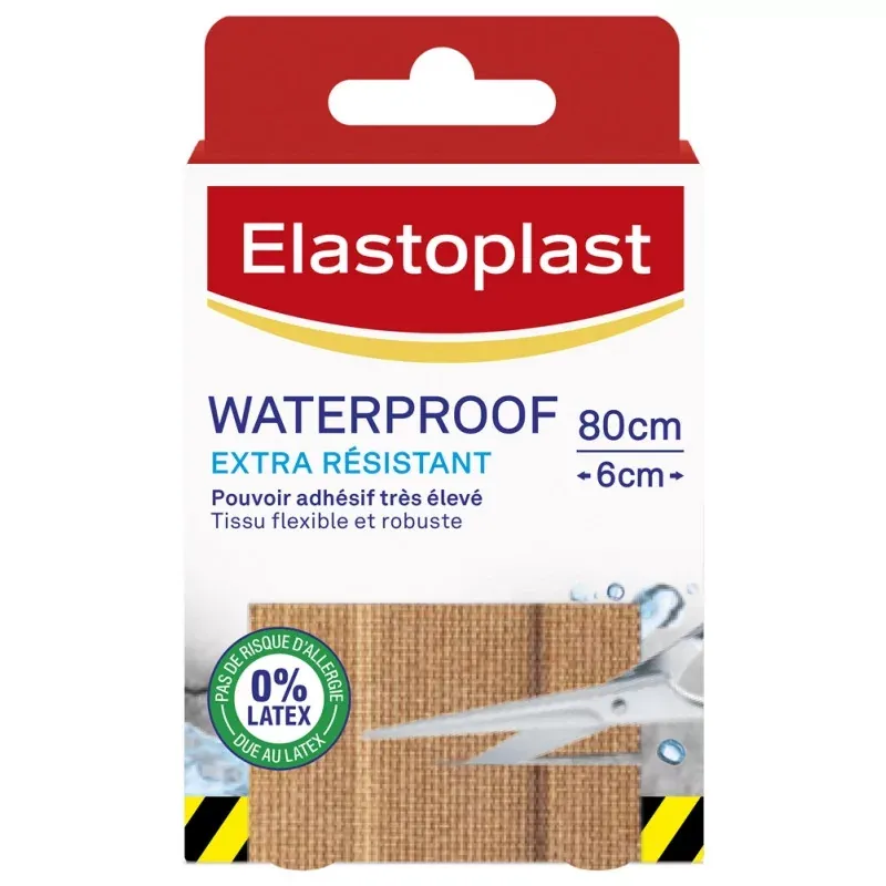 Elastoplast Waterproof Extra Résistant 80X6cm - Univers Pharmacie