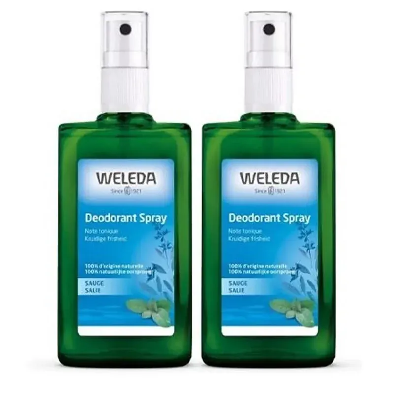 Weleda Déodorant Spray Sauge Bio 2X100ml - Univers Pharmacie