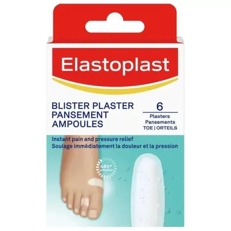 Elastoplast Blister Plaster Pansement Ampoule Orteils X6 - Univers Pharmacie