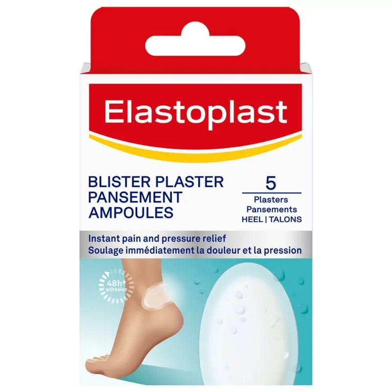 Elastoplast Blister Plaster Pansement Ampoules Talons X5 - Univers Pharmacie