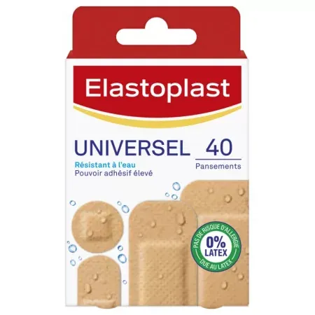 Elastoplast Universel Résistant à l'Eau 40 pansements - Univers Pharmacie