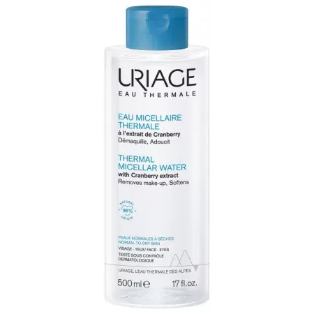Uriage Eau Micellaire Thermale Peaux Normales à Sèches 500ml - Univers Pharmacie