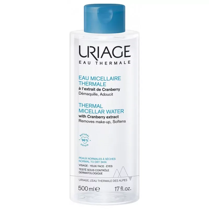 Uriage Eau Micellaire Thermale Peaux Normales à Sèches 500ml - Univers Pharmacie