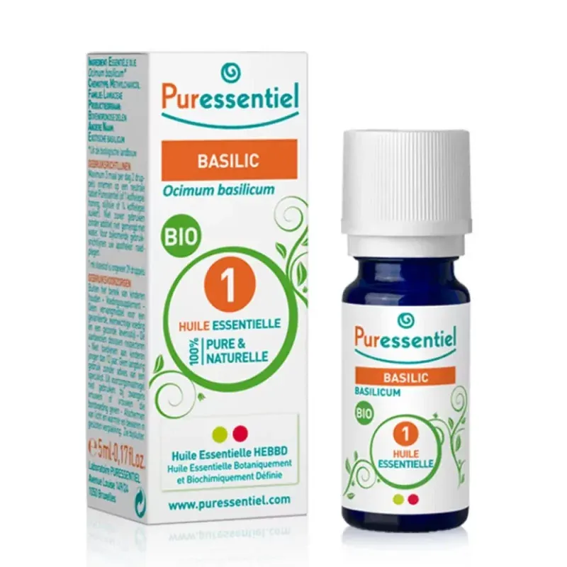 Puressentiel Huile Essentielle Basilic Bio 5ml - Univers Pharmacie