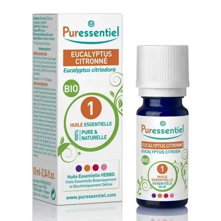 Puressentiel Huile Essentielle Eucalyptus Citronné Bio 10ml - Univers Pharmacie