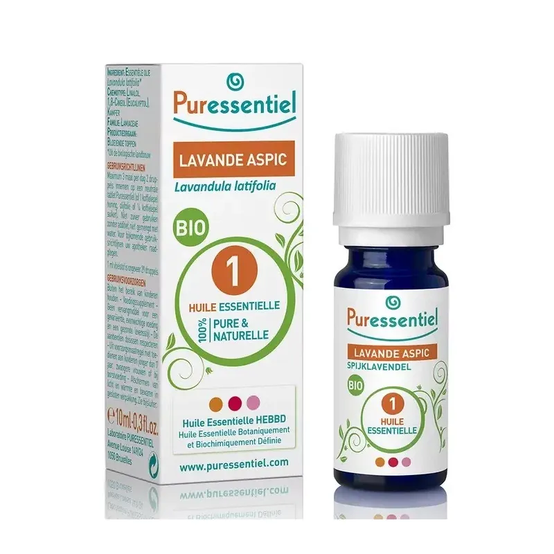 Puressentiel Huile Essentielle Lavande Aspic Bio 10ml - Univers Pharmacie