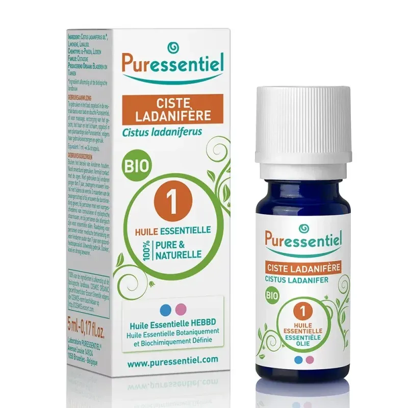 Puressentiel Huile Essentielle Ciste Ladanifère Bio 5ml - Univers Pharmacie