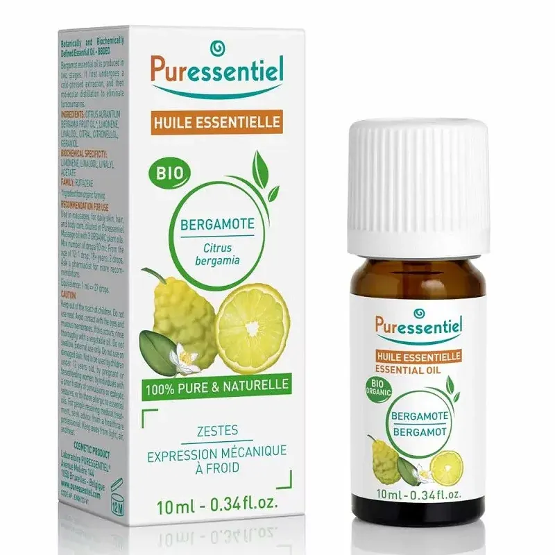 Puressentiel Huile Essentielle Bergamote Sans Bergaptène Bio 10ml - Univers Pharmacie