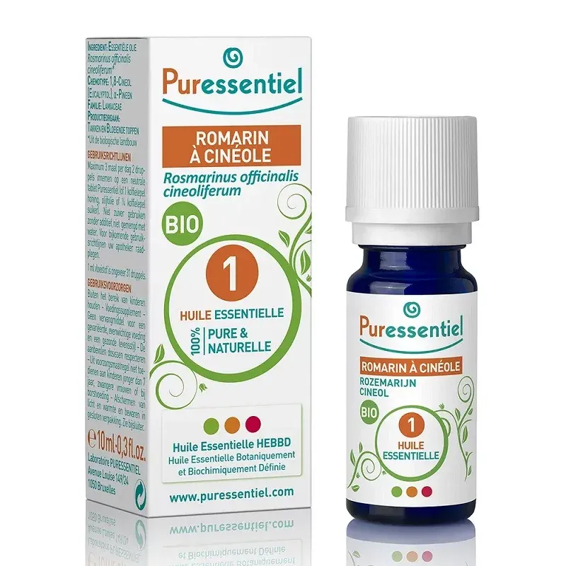 Puressentiel Huile Essentielle de Romarin à Cinéole Bio 10ml - Univers Pharmacie
