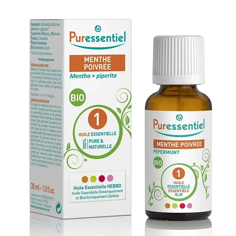 Puressentiel Huile Essentielle Menthe Poivrée Bio 30ml - Univers Pharmacie