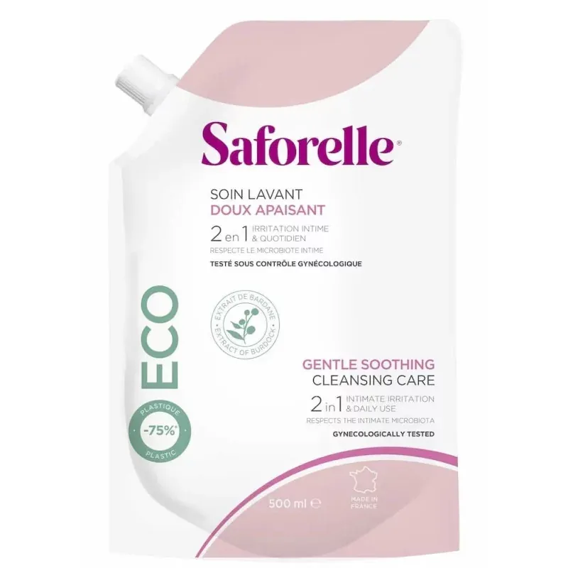 Saforelle Éco-recharge Soin Lavant Doux Apaisant 500ml - Univers Pharmacie
