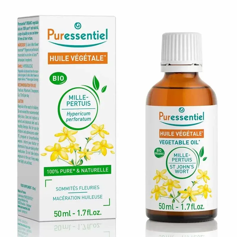 Puressentiel Huile Végétale Bio de Millepertuis 50ml - Univers Pharmacie