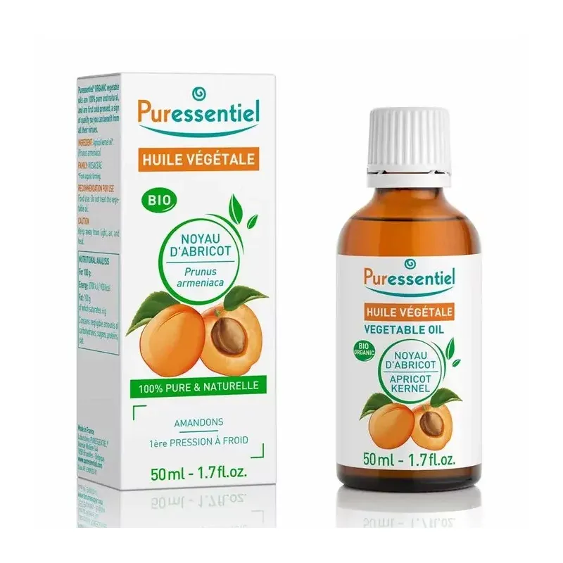 Puressentiel Huile Végétale Bio Noyau d'Abricot 50ml - Univers Pharmacie
